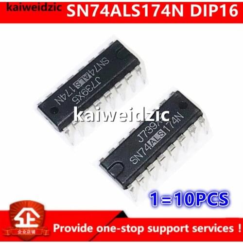 Kaiweikdic New imported original SN74ALS174N 74ALS174N Four-way D flip-flop latch register DIP16 The integrated circuit