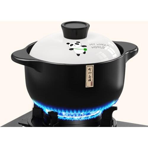 Gas Stove Ceramic Soup Pot With Lid Korean Noodles Casserole Kitchen Accessories Non Stick Cooking Pot Panelas Kitchenware BC