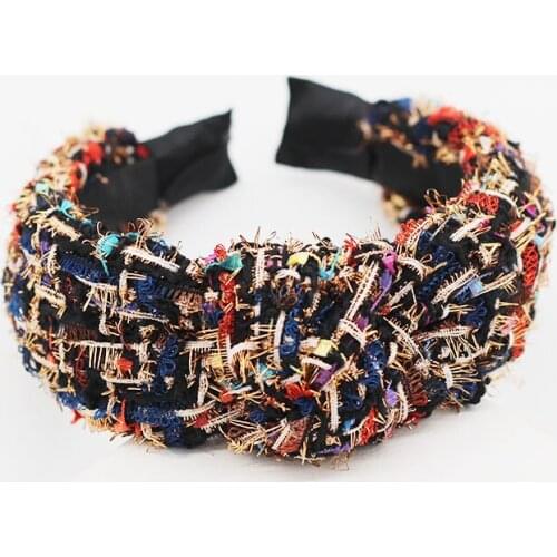 Beautiful fashion temperament ladies headband New Korean fashion wild girl hair accessories color fabric headband 535