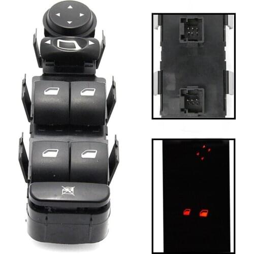 Left Driver Side Master Power Window Lifter Control Switch for Citroen C4 2004-2015 6554.HA 6554HA