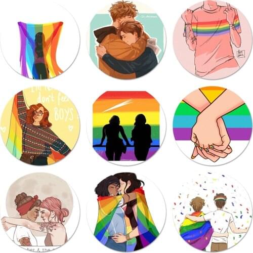 LGBT Transgender Icons Pins Badge Decoration Brooches Metal Badges For Clothes Backpack Decoration