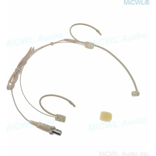 MiCWL Beige Headset Microphone for MiPro ACT series Wireless Uni-directional Microphone TA4F Lock ACT35