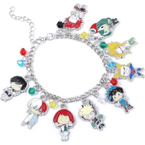 New Fashion My Hero Academia Cartoon Bracelets Midoriya Izuku Bakugou Katsuki Cosplay Props Metal Bracelet Bangle Jewelry Gifts