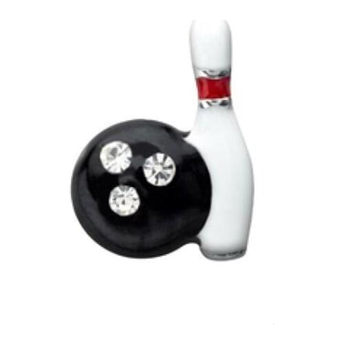 New Arrive 20pcs/lot bowling ball and pin floating charms living glass memory floating pendant locket diy jewelry