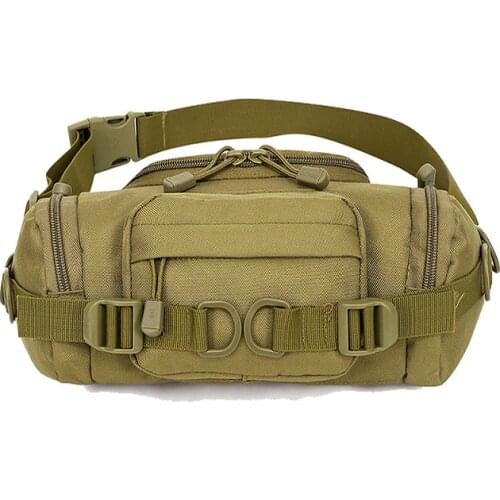 New Solid Tactical Waist bags for men Outdoor Sport Male chest bag Casual Camouflage mens shoulder bag Wearable man bag