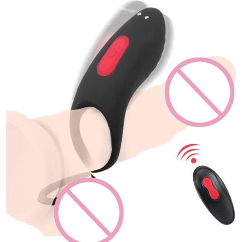 OLO Vibrating Cock Ring Sex Toy for Men Couples 9 Speed Penis Ring Sex Ring Remote Control Adults Product Sex Shop