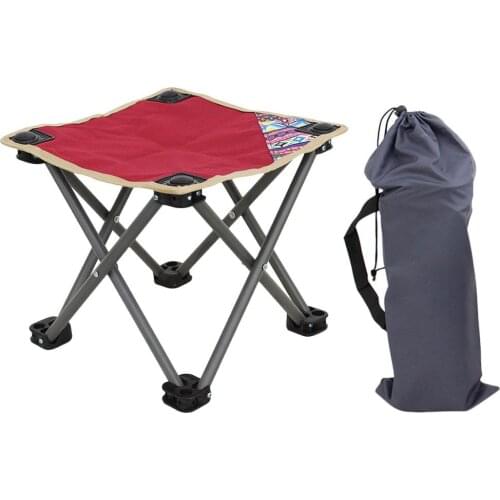 Portable Lightweight Outdoor Fishing Chair Portable Folding Backpack Camping Oxford Cloth Foldable Picnic Fishing Chair with Bag