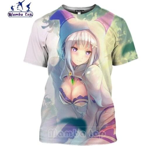 Mamba Top Men Tshirt Vacation Beach Beauty 3D Anime Girl T Shirt Women Underwear Swimsuit Hentai Tee Cute Youth Seaside Pullover