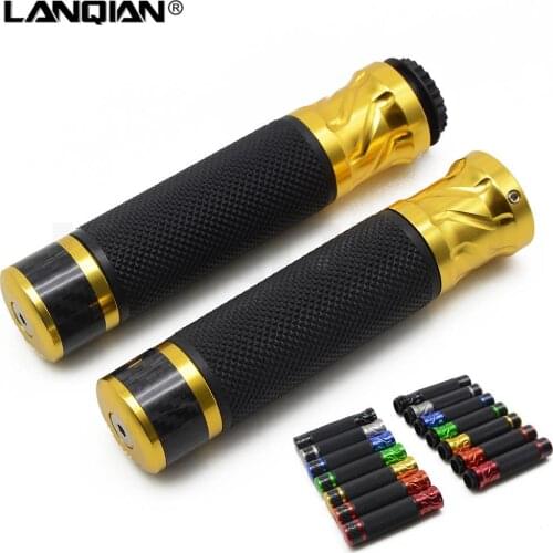 CNC Universal 7/8 22mm Motorcycle Handle bar Caps Handlebar Grip For africa twin nc750x cbr 250r fz6 virago 535 honda shadow 750
