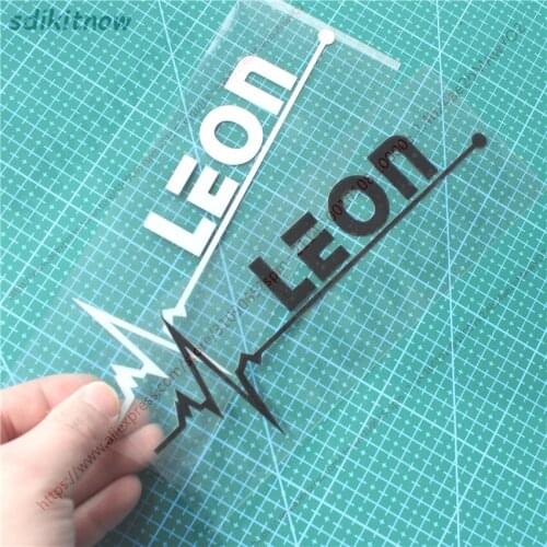 1pc New 7x20cm Heart Car Sports Decal Sticker Styling Windows Door Decoration For seat leon 5f mk3 mk2 mk3 st fr accessories