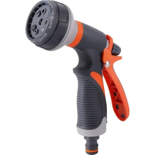 1 Pc Durable Adjustable 8 Model Water Gun Lawn Watering Car Washing Spray Gun Multifunction Garden Greening Irrigation Water Gun