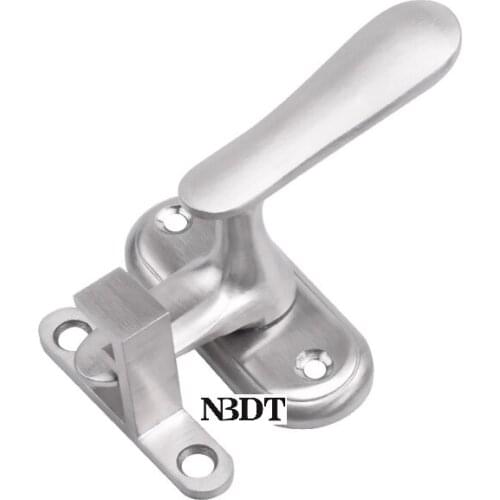 2Pcs Cast 304 Stainless Steel Swing Door Window Latch Bolt Lock Clasp Rotation Thumb Lever
