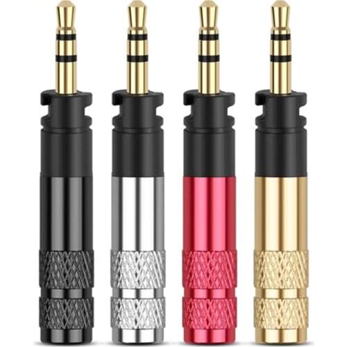 2.5mm 3 Pole Male Headphone Jack Plug For Dynamic Bass-Driven Momentum Headphone Copper Colorful 2.5 Hifi Adapter Wire Connector