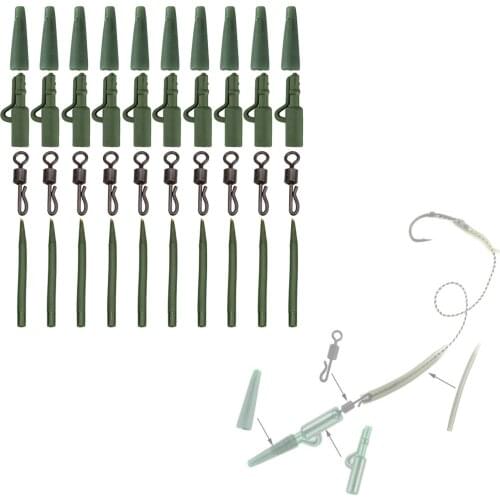 40pcs/set Carp Fishing Tackles Sea Fishing Rolling Swivels Angler Equipment