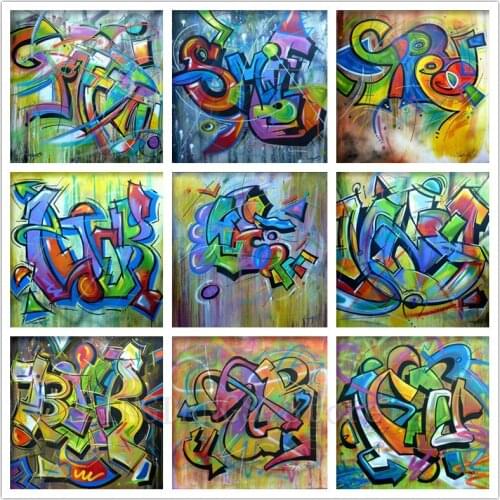 5D DIY Full Drill Diamond Painting Abstract Graffiti Art Street Culture Diamond Mosaic Embroidery Cross Stitch Home Decor Gift