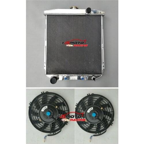 Aluminum Alloy Radiator +FAN FOR Ford FAIRLANE CAR SEDAN WAGON MAINLINE 1954-1956 55 56