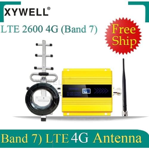 Big Sale!! FDD LTE 2600mhz 4G Cellular amplifier 4G Band7 GSM Mobile Signal Booster 4G LTE 2600 Network Cellular Signal Repeater