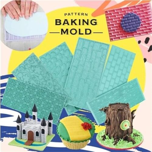 Large Flower Pattern Silicone Mold Mat 3D Full Flower Mold Fondant Decoration Sugar Craft Tool Baking Cake Tool