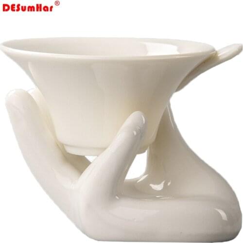 Kung Fu tea set accessories Ceramic Buddhism tea filter,tea Infuser Reusable Herbal Strainer Loose coffee Leaf Spice Filter