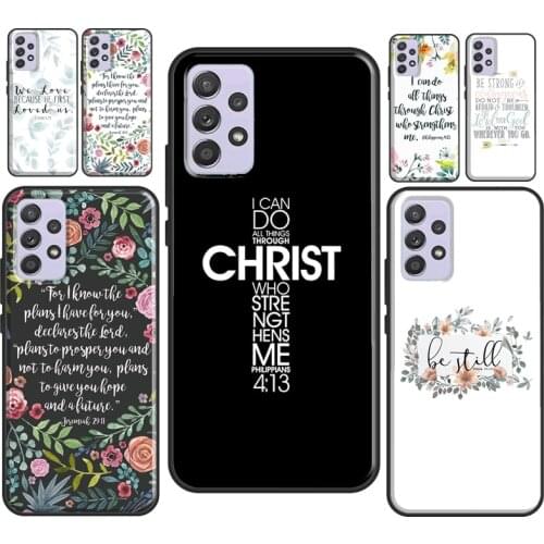 Bible Verse Jesus Christ Christian For Samsung Galaxy A52 A12 A32 A72 A10 A40 A50 A70 A21S A20e A11 A31 A41 A51 A71 Case