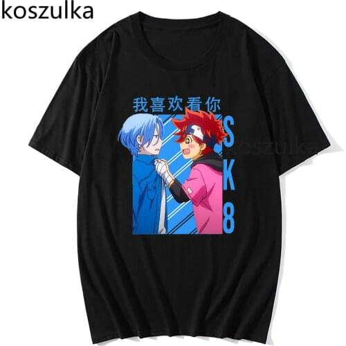 Sk8 The Infinity T Shirt Men Manga Tee Snow Shadow Reki Joe Cherry Adam Miya Tshirts Male Funny Harajuku Anime Cotton T-Shirt