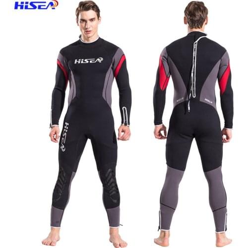 Men 2.5MM Full Body Neoprene Wetsuit Adult Surfing Swimming Scuba Jumpsuit RashGuard Snorkeling Back Zip Long Sleeve Diving Suit
