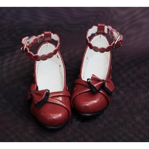 1/4 1/3 scale BJD bow leather shoes boots for BJD DD MSD SD13 doll accessories,Not included doll and other accessories A0611