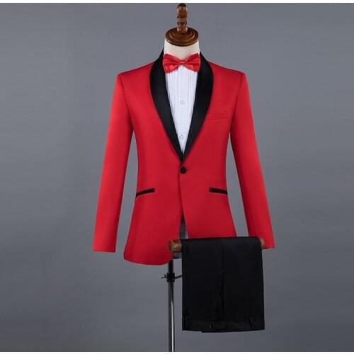 Handsome Groomsmen Shawl Lapel Groom Tuxedos Mens Wedding Dress Man Jacket Blazer Prom Dinner (Jacket+Pants+Tie) 005