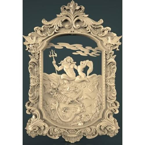 Sea Men STL Model for CNC Router 3D Printer Artcam Aspire Bas Relief