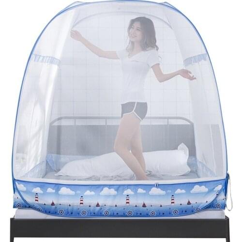 Mosquito bed curtain Net Free Installation bed curtain Netting Tent Mongolian Yurt Mosquito Net Large Anti Insect Net Mesh W