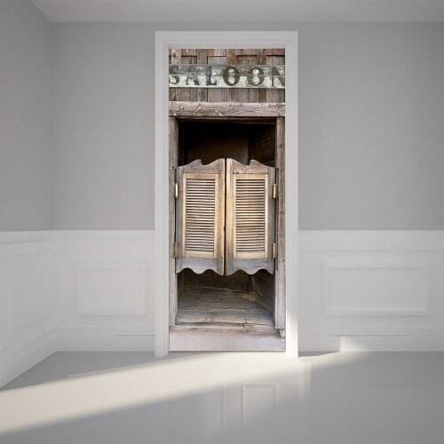 Colomac 3d vintage pattern wall door stickers self-adhesive poster renovation living room bedroom home decoration accessories