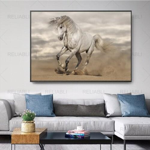 Running Horse Wall Art Poster Animal Horse Prints Modern Canvas Painting Decorative Pictures Cuadros No Frame Wall Prints Decor
