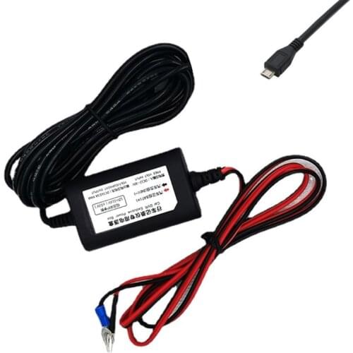 2021 New Buck-Line USB Hard Wire Kit Dashcam 12V/24V to 5V 2A Car Dash Camera Charger Power Cord Driving Recorder Step-Down