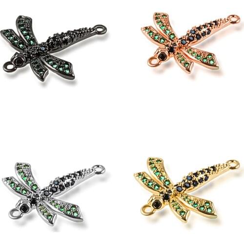 Diy Four-color Optional Copper Bottom Zircon Straight Pipe Jewelry Connector High-end Jewelry Special Accessories