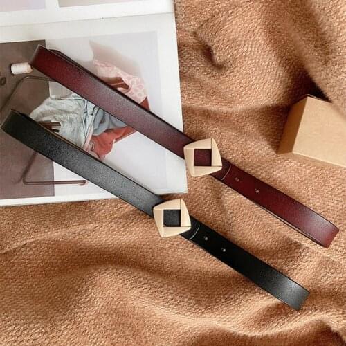 Belts For Women Fashion Belts Dress Jeans Metal Stylish Decoration Pin Buckle Belt PU Leather Solid Color Women Belt