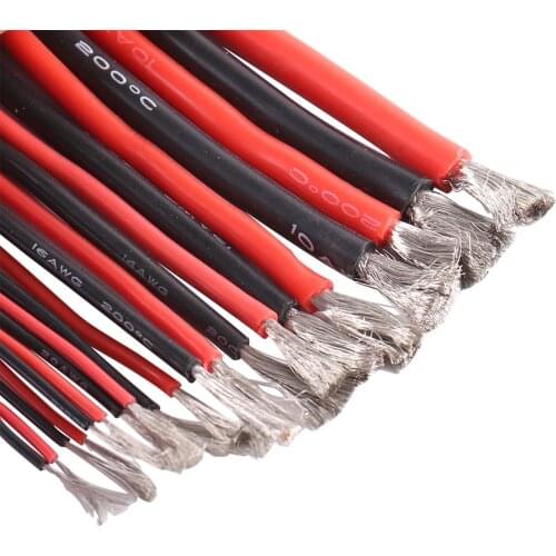 Mayatech 8 10 12 14 16 18 20 22 24 26 AWG Silicone Wire Ultra Flexiable Test Line Cable High TempeSuper Super Soft