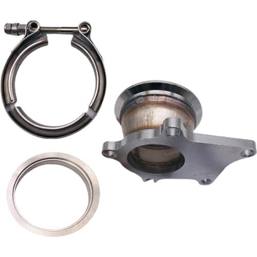 T3 T3/T4 5 Turbo Downpipe Flange to 2.5" V-Band Conversion Adaptor Adapter