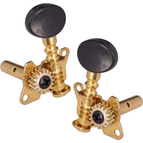 6Pcs Open Gear Vintage Tuning Peg Tuners 3R3L for Classic Guitar Instrument