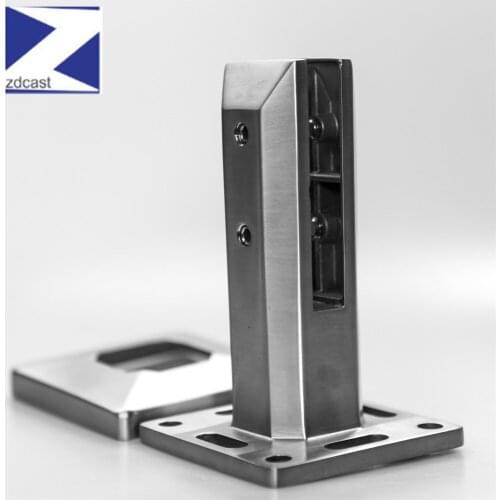 Stainless Steel 2205 Mirror Polished Frameless Glass Railing Spigot