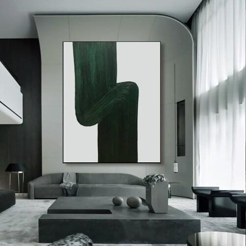 100% Hand Painted Oil Painting On Canvas Abstract Vertical Rectangle Painting Modern Wall Art Large Interior Decoration Painting