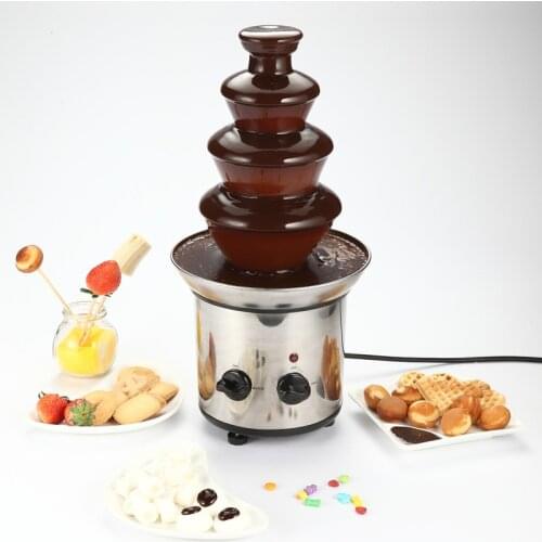 4 tiers 46cm Fantanstic Stainless Steel Chocolate fountain machine 110V 220V Fondue Event Exhibition Wedding Birthday Party