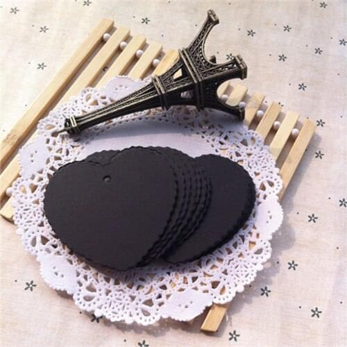 500pcs 5.8*5.5cm black paper tag, message card, children gift tag/cards, blank handmade card/tags, zakka baking card/tag