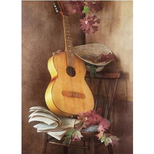 5D Diamond Painting Guitar Pictures Of Rhinestones Diy Crystal Full Cross Stitch Diamond Mosaic Square Round EmbroideryZP-4858