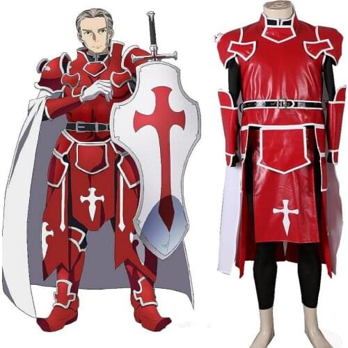 Anime Cos Sword Art Online SAO Heathcliff Cosplay Costumes