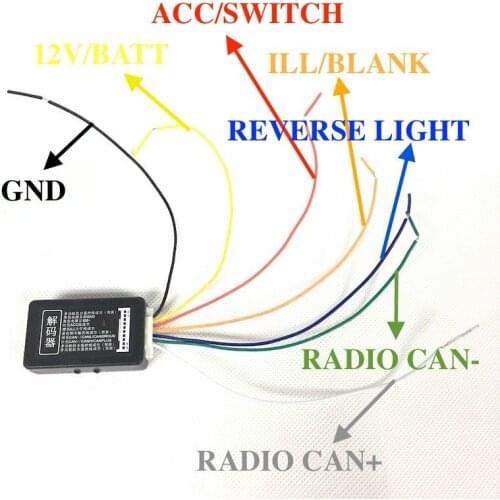 BODENLA Car Radio MIB RCD330 Plus Decoder Canbus Gateway Emulator Simulator For VW Golf Jetta MK5 MK6 Passat Touran