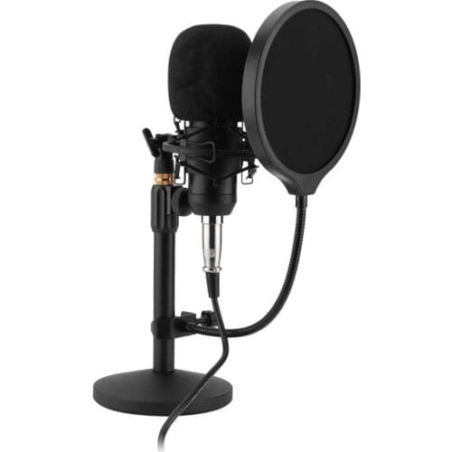 Wireless Condenser Microphone Computer Recording Mic USB Wireless Recording Condenser Microphone for Home for Live