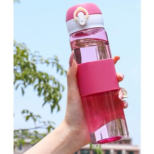 Water Bottl Leak Proof for Biking Travel Portable Nutrition Plastic Sports Water Cup Fitness Gym Outdoor Portable Drink Bottle