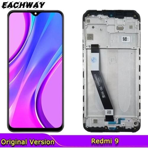 Black LCD for Xiaomi Redmi 9 LCD Display Touch Screen Digitizer 1080*23 M2004J1 Replacement 6.53" New For Xiaomi redmi 9 Display