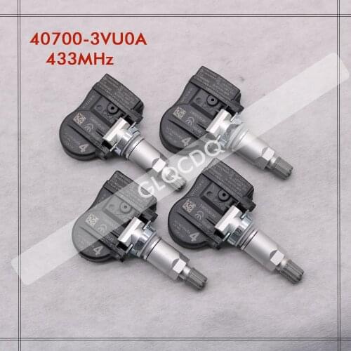 FOR 2014 2015 2016 RENAULT KOLEOS (Y) 40700-3VU0A TPMS 433MHz NISSAN TIRE PRESSURE SENSOR 40700-3VU0B 40700-5663R