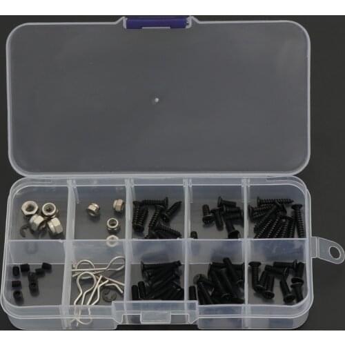 HSP 94123 94111 other commonly used pieces of screw box package Accessories contains m3 m4 shell buckle Easy to wear screw set
